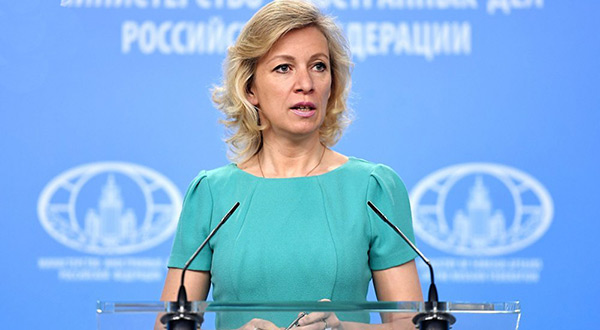Russian Foreign Ministry spokeswoman Maria Zakharova